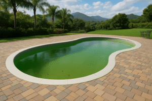 tratamento de piscina verde