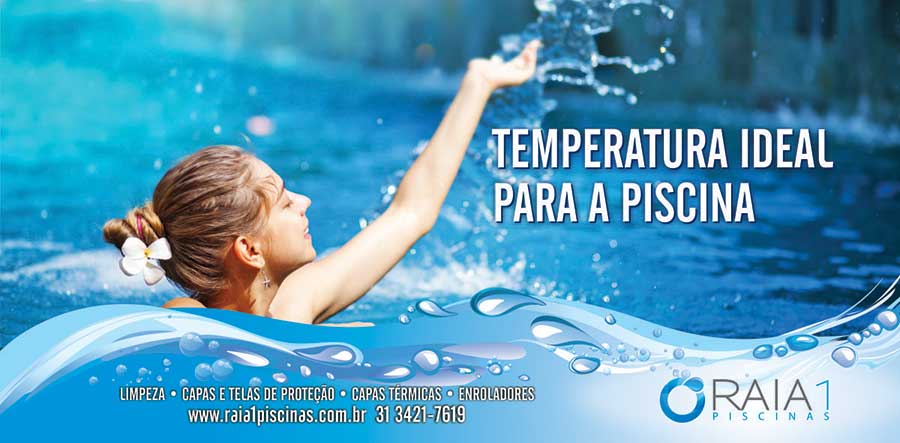 temperatura ideal para a piscina bh